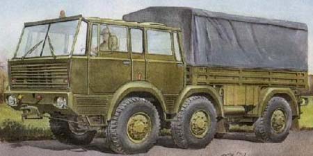 87.010: Tatra T813, 6x6 Armee-Schwerlastzugmaschine